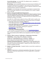 DOH Form 505-030 Categorized Medical Test Site License Application - Washington, Page 5
