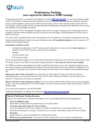 DOH Form 505-030 Categorized Medical Test Site License Application - Washington, Page 7
