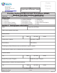 DOH Form 505-031 Provider Performed Microscopic Procedures (Ppmp) Medical Test Site License Application - Washington, Page 7