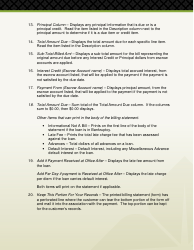 Sample Mortgage Loan Billing Statement, Page 3