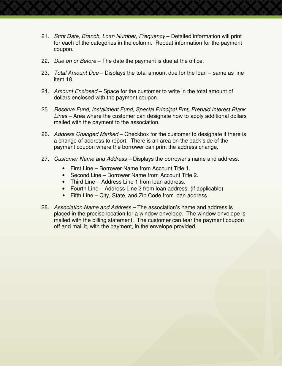Sample Mortgage Loan Billing Statement, Page 4