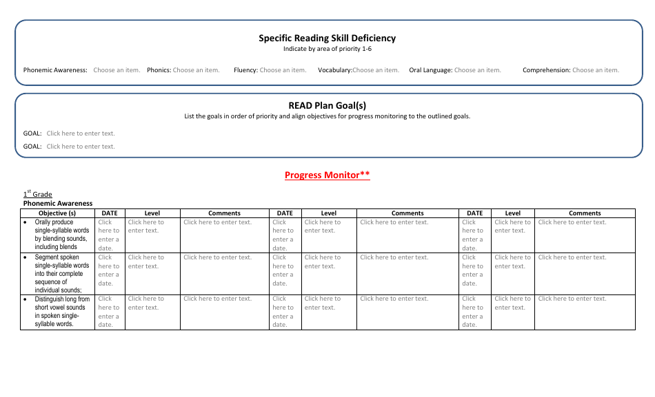 Read Plan Template, Page 2