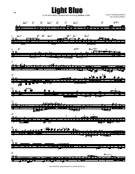 Document preview: Thelonious Monk - Light Blue Sheet Music
