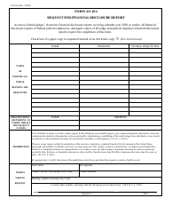 Document preview: Form AO10A Request for Financial Disclosure Report
