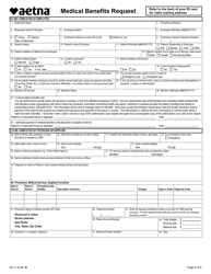 Form GC-7 Aetna Medical Benefits Request, Page 2