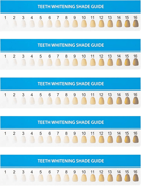 Teeth Whitening Shade Guide - TemplateRoller