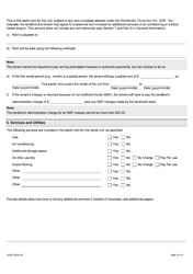 Form 2229E Residential Tenancy Agreement (Standard Form of Lease) - Ontario, Canada, Page 3