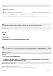 Form 2229E Residential Tenancy Agreement (Standard Form of Lease) - Ontario, Canada, Page 5