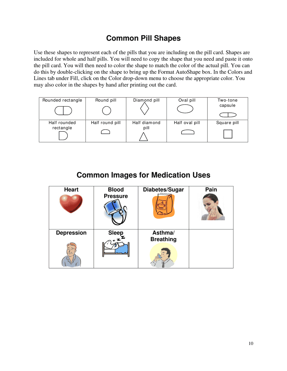 Pill Card Template, Page 10