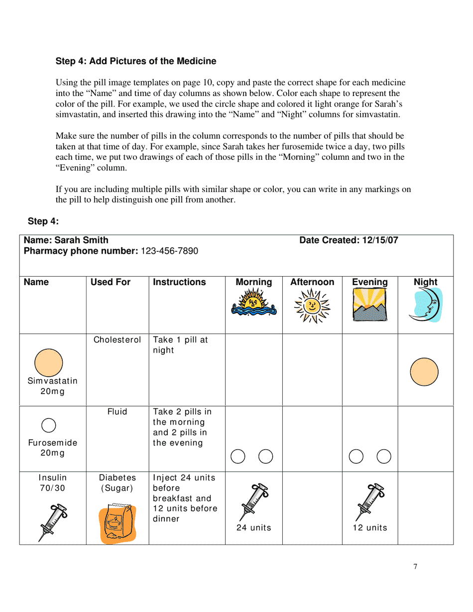 Pill Card Template, Page 7