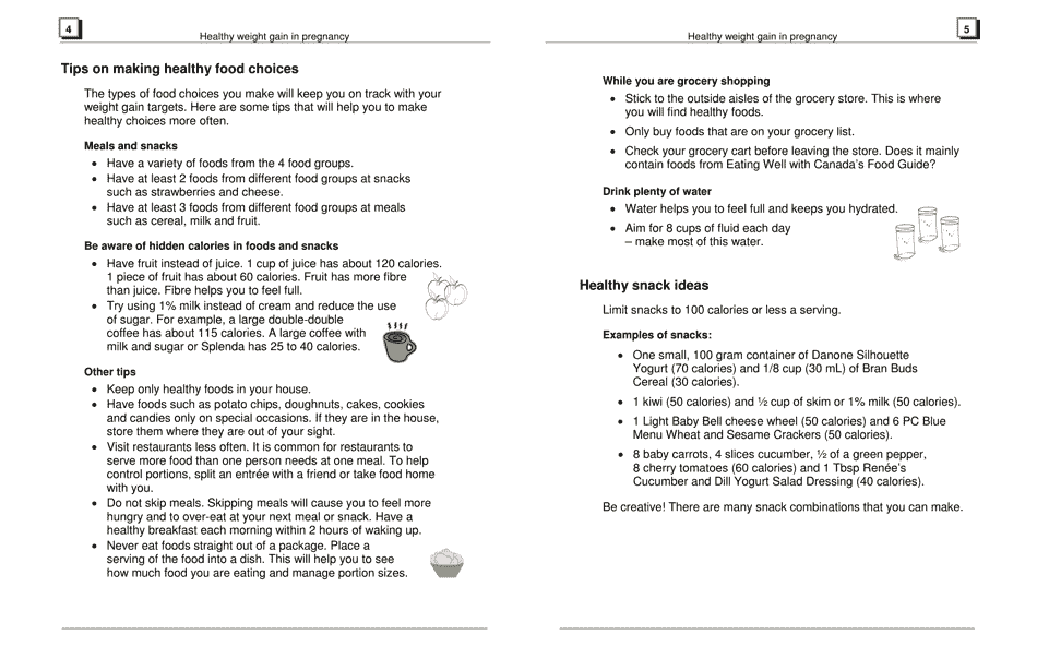 Pregnancy Weight Gain and Food Diary - Hamilton Health Sciences, Page 4