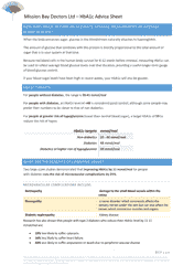 Hba1c Advice Sheet, Page 2