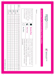 Document preview: Daily Breast Pain Chart