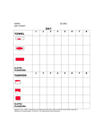 Pictorial Blood Assessment Chart and Scoring System for Assessment of Menstrual Blood Loss, Page 2