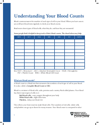 Document preview: Blood Counts Tracking Chart - the General Hospital Corporation