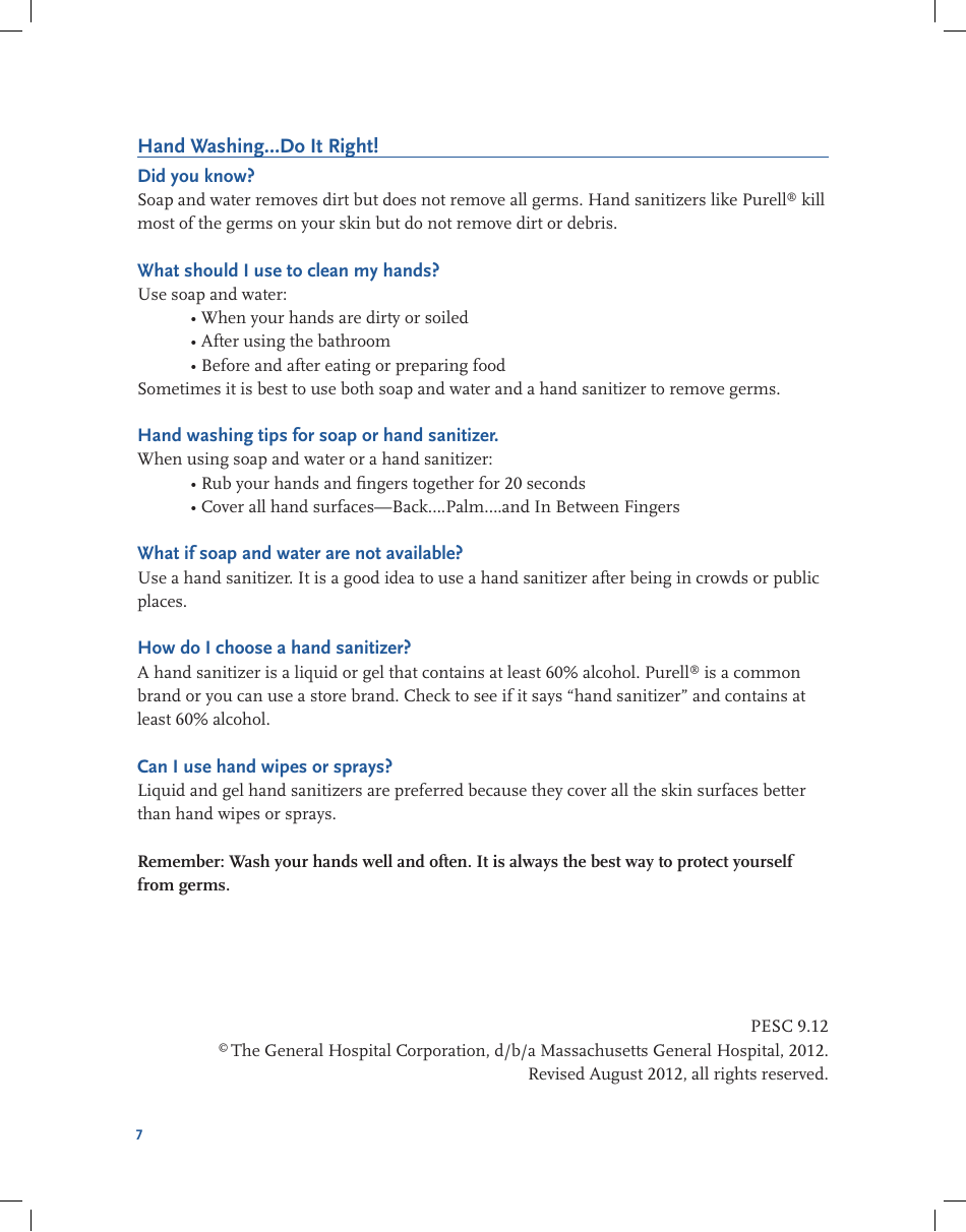 Blood Counts Tracking Chart - the General Hospital Corporation, Page 7