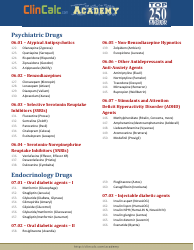 Drug List by Therapeutic Category, Page 4