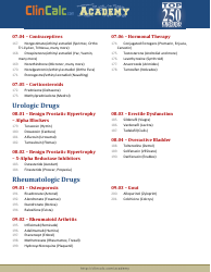 Drug List by Therapeutic Category, Page 5