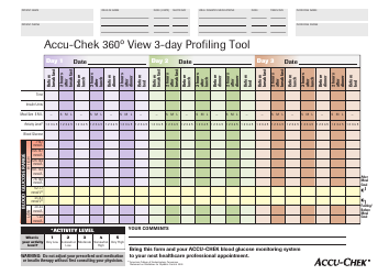 Document preview: Accu-Chek 360 View 3-day Profiling Tool - Roche Diagnostics