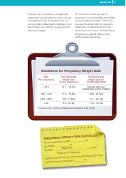Pregnancy Weight Gain Checklist, Page 2