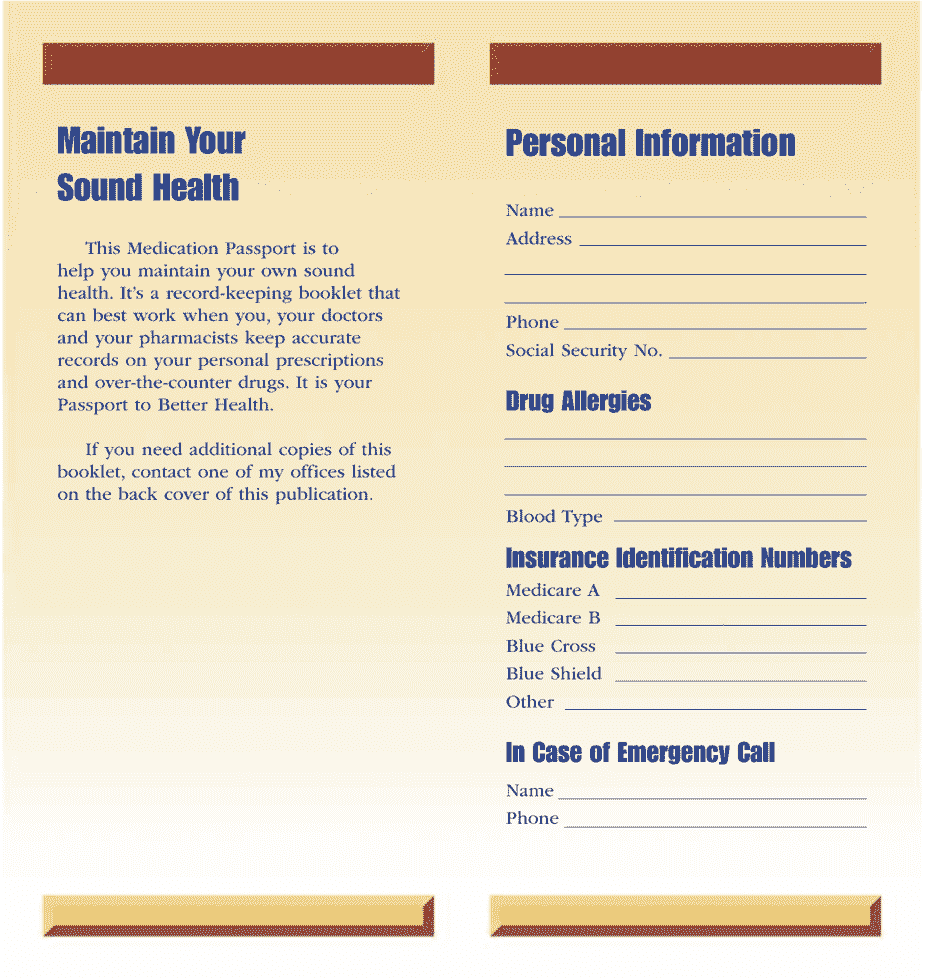 Medication Chart, Page 3