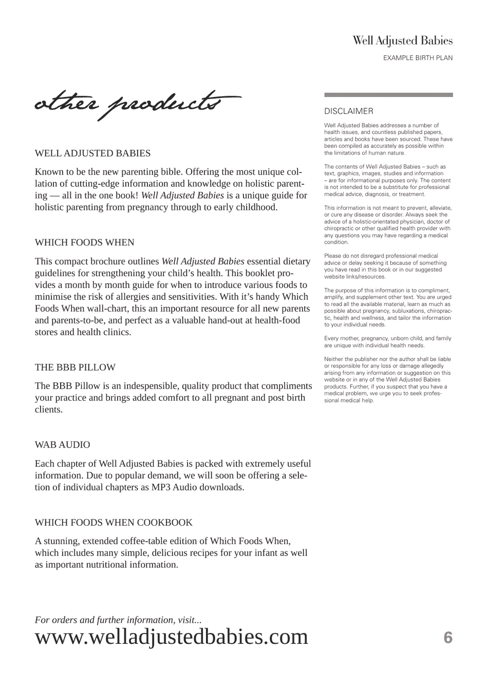 Post Birth Cravings Chart, Page 3