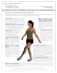 Document preview: Back Pain Symptoms Chart - South Carolina Spine Center