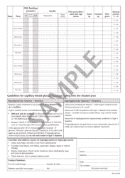Insulin Prescription and Administration Form, Page 2