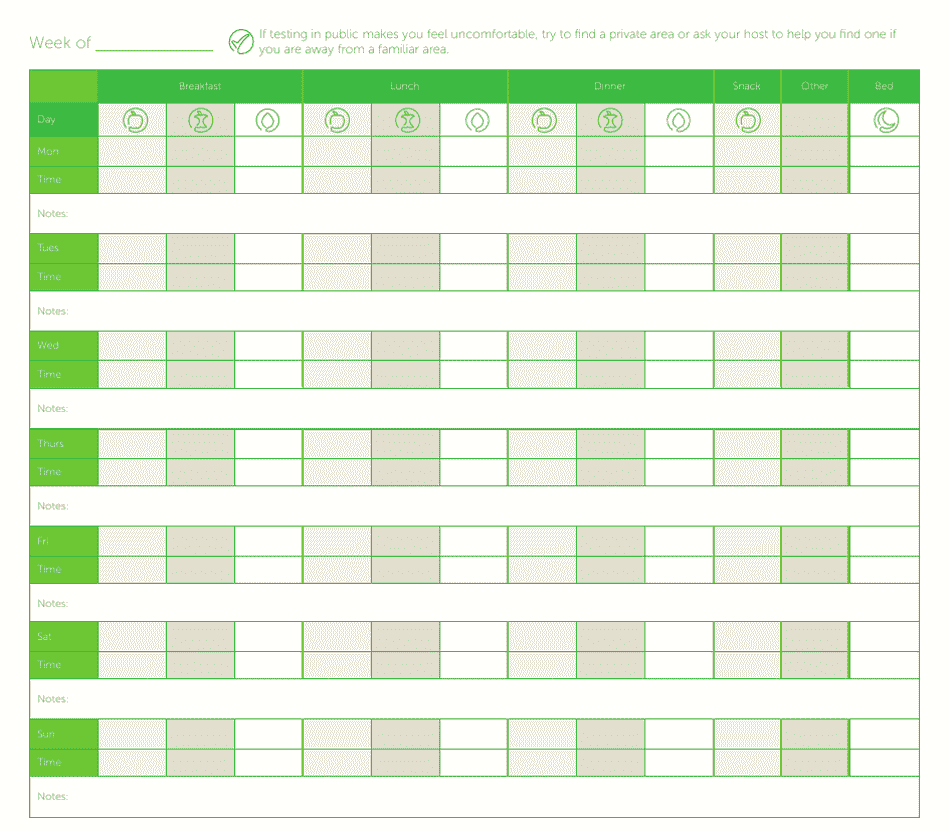 Blood Glucose Logbook - Lifescan, Page 5