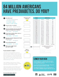 Prediabetes Risk Test Worksheet, Page 2