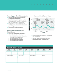 Blood Glucose Tracking Sheet, Page 2