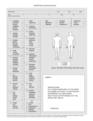 Document preview: Mcgill Pain Questionnaire - Ronald Melzack