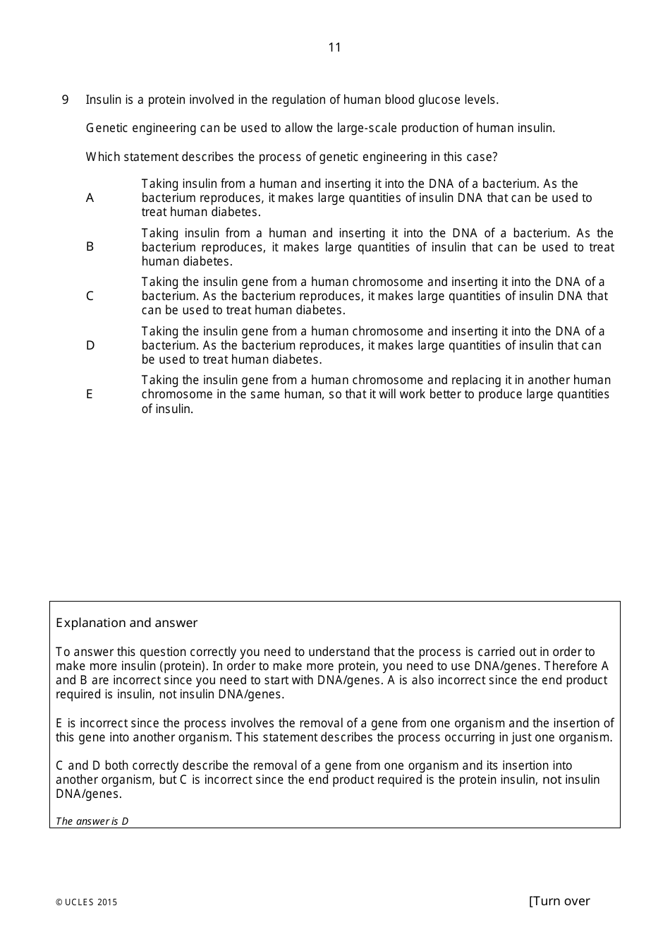Biomedical Admissions Test Bmat 2014 Section 2 Explained Answers - Ucles, Page 10