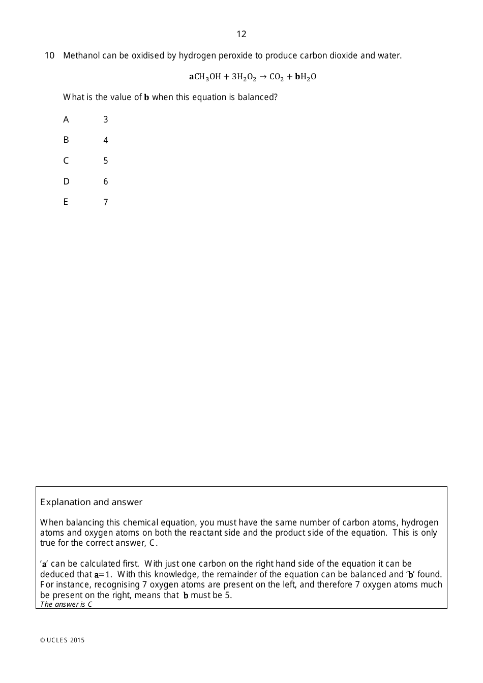 Biomedical Admissions Test Bmat 2014 Section 2 Explained Answers - Ucles, Page 11