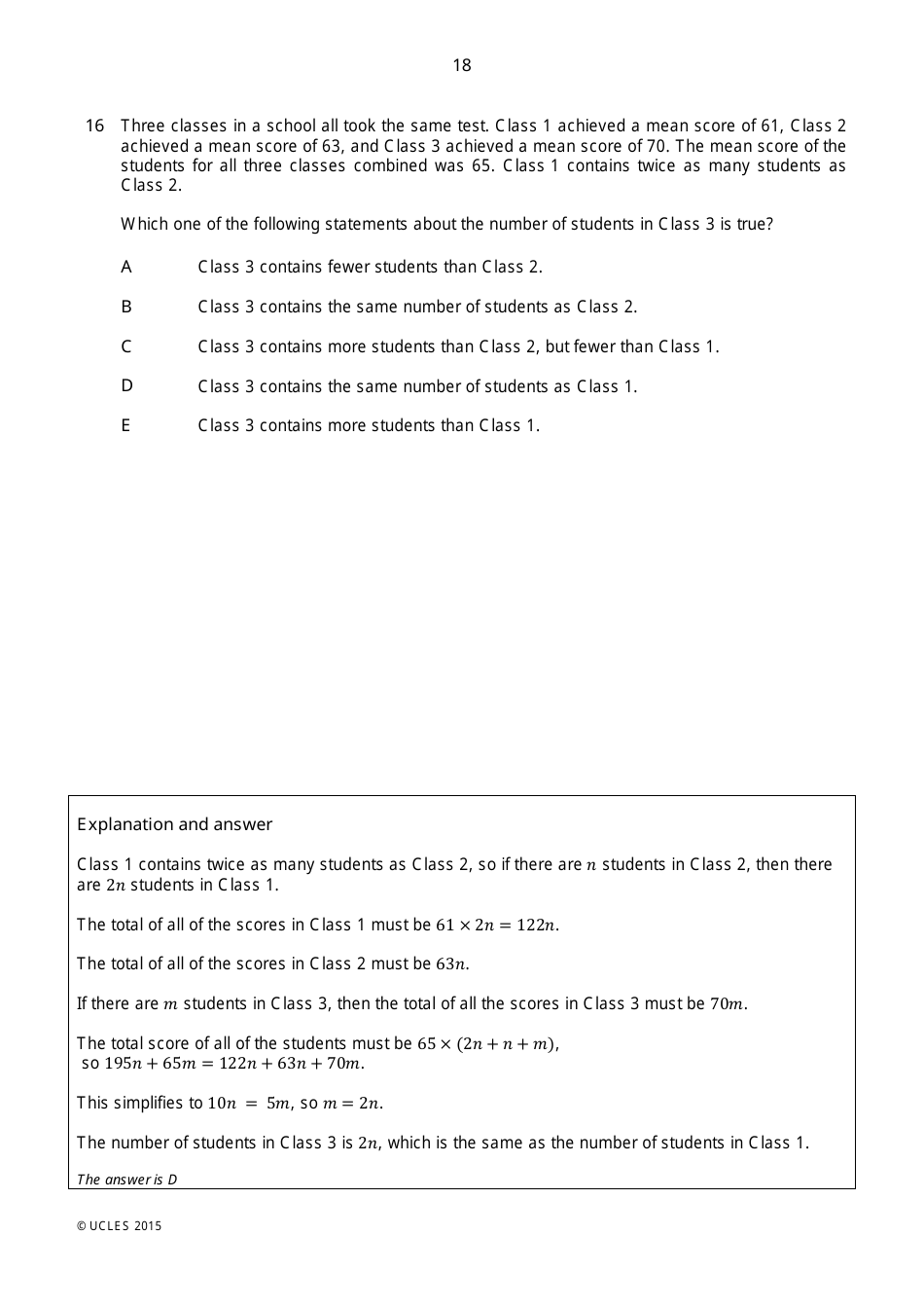 Biomedical Admissions Test Bmat 2014 Section 2 Explained Answers - Ucles, Page 17