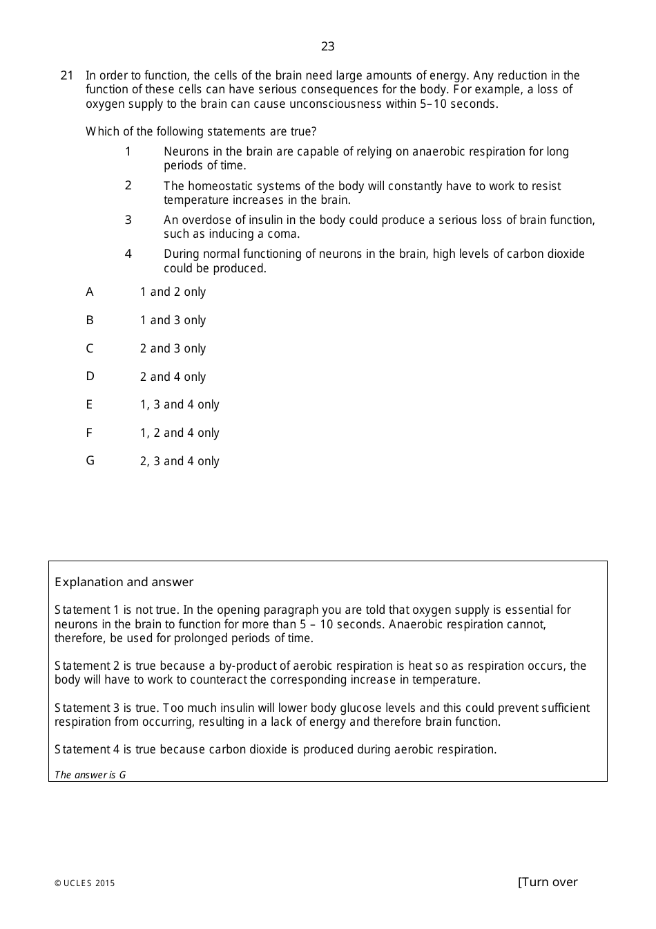 Biomedical Admissions Test Bmat 2014 Section 2 Explained Answers - Ucles, Page 22