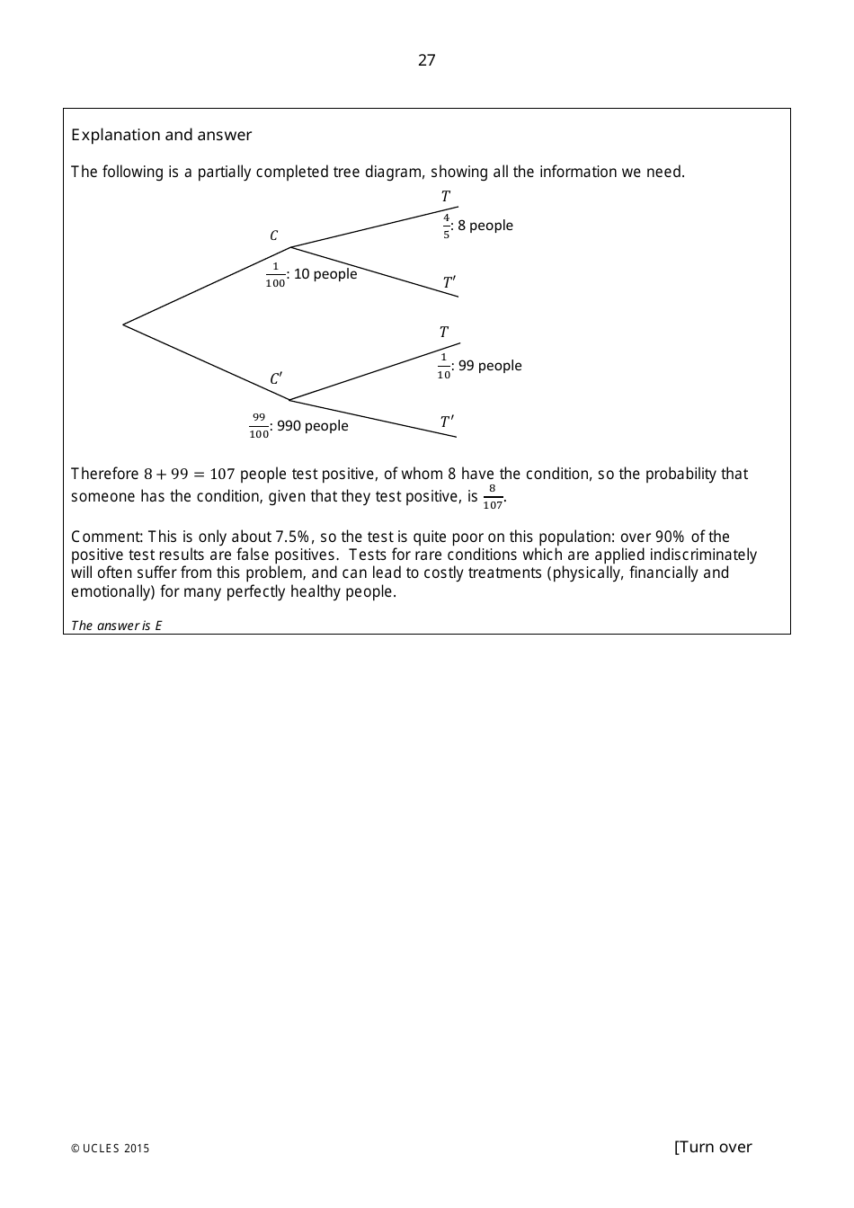 Biomedical Admissions Test Bmat 2014 Section 2 Explained Answers - Ucles, Page 26