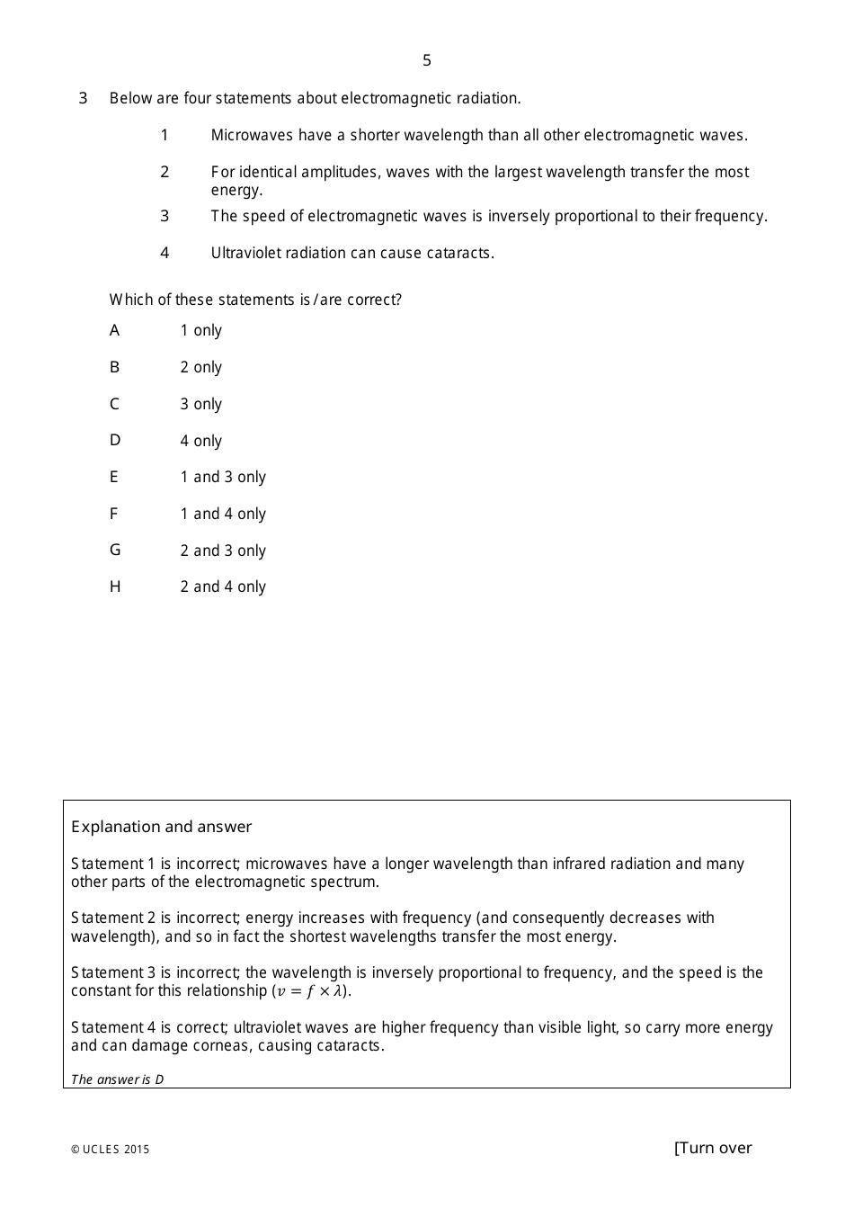 Biomedical Admissions Test Bmat 2014 Section 2 Explained Answers - Ucles, Page 4