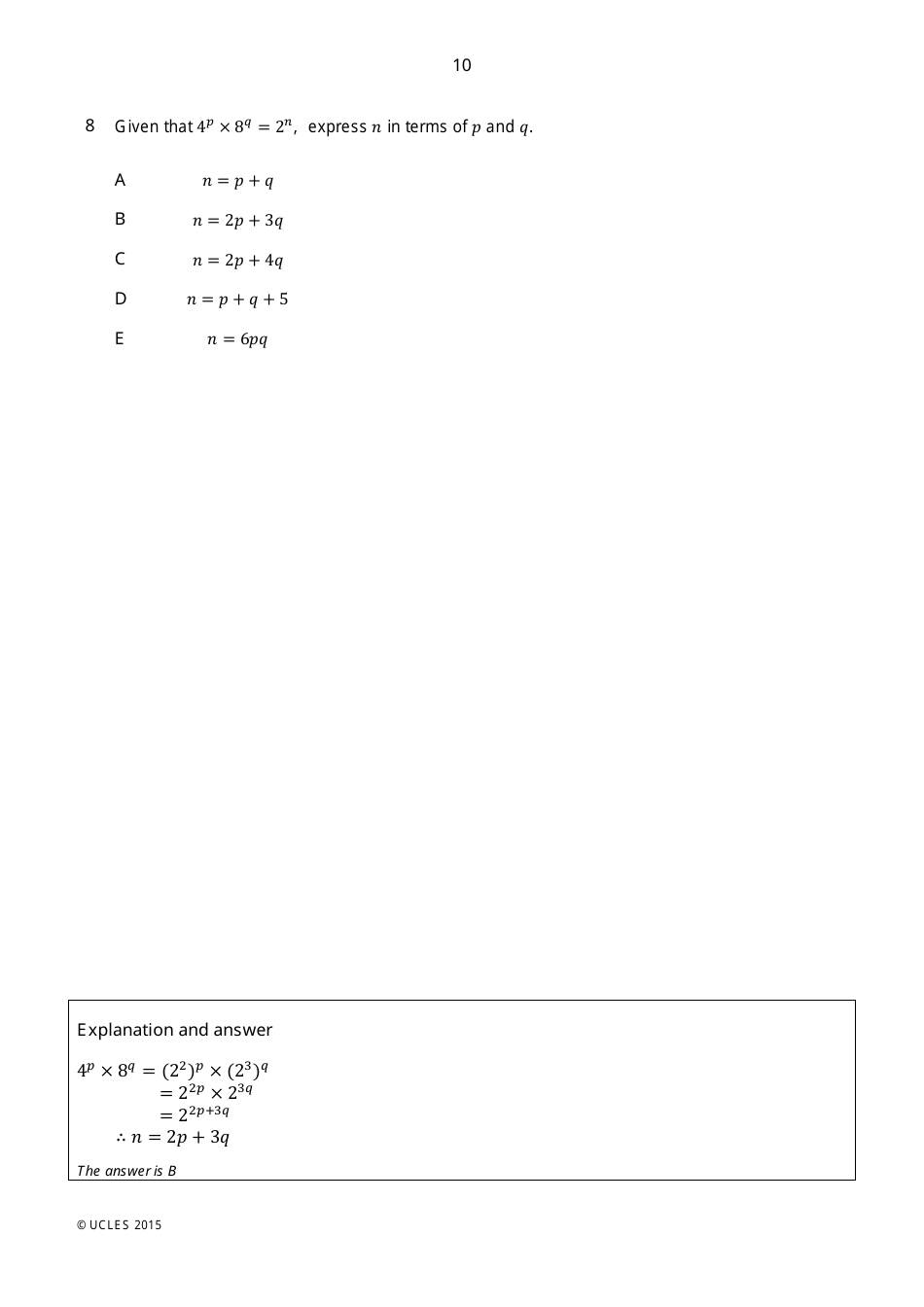 Biomedical Admissions Test Bmat 2014 Section 2 Explained Answers - Ucles, Page 9