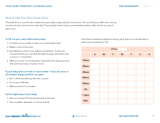 Kick Count Card Template, Page 2