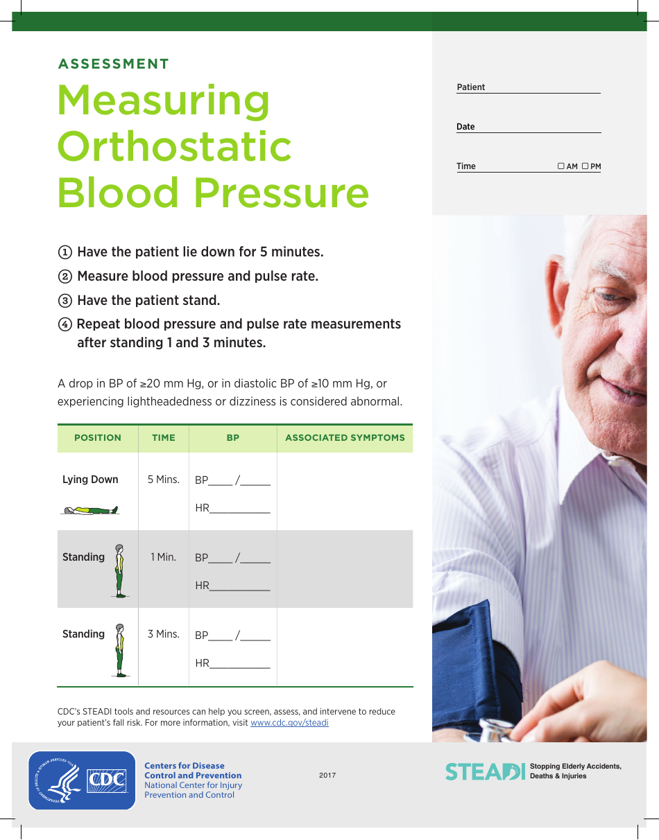 Measuring Orthostatic Blood Pressure, Page 1