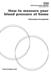 Weekly Home Blood Pressure Log