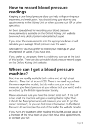 Weekly Home Blood Pressure Log, Page 5