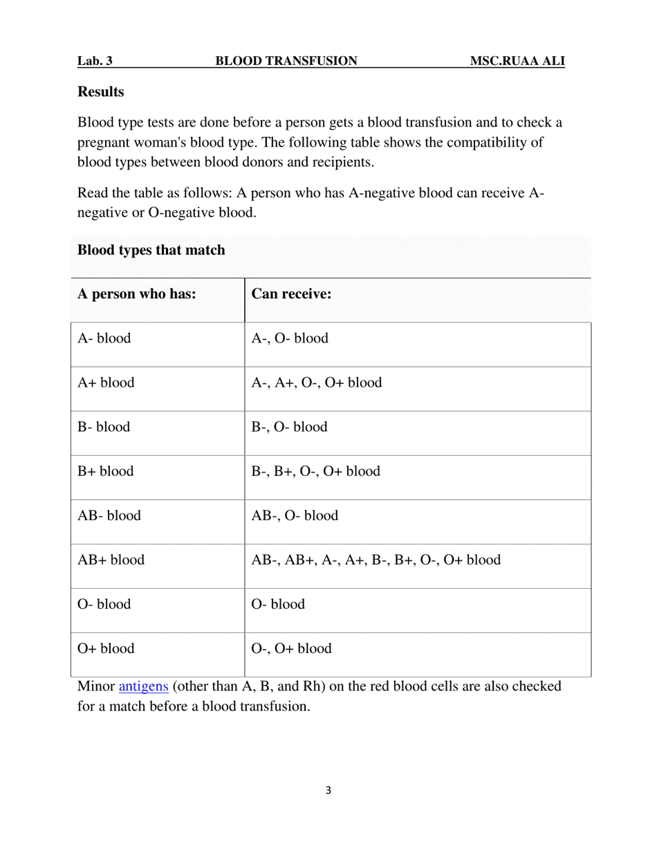 Blood Transfusion Compatibility Chart Download Printable PDF Templateroller