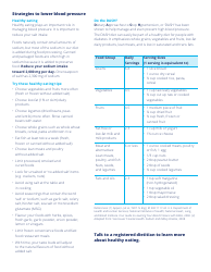 High Blood Pressure and Diabetes Worksheet - the Canadian Diabetes Association, Page 2