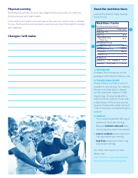 High Blood Pressure and Diabetes Worksheet - the Canadian Diabetes Association, Page 3