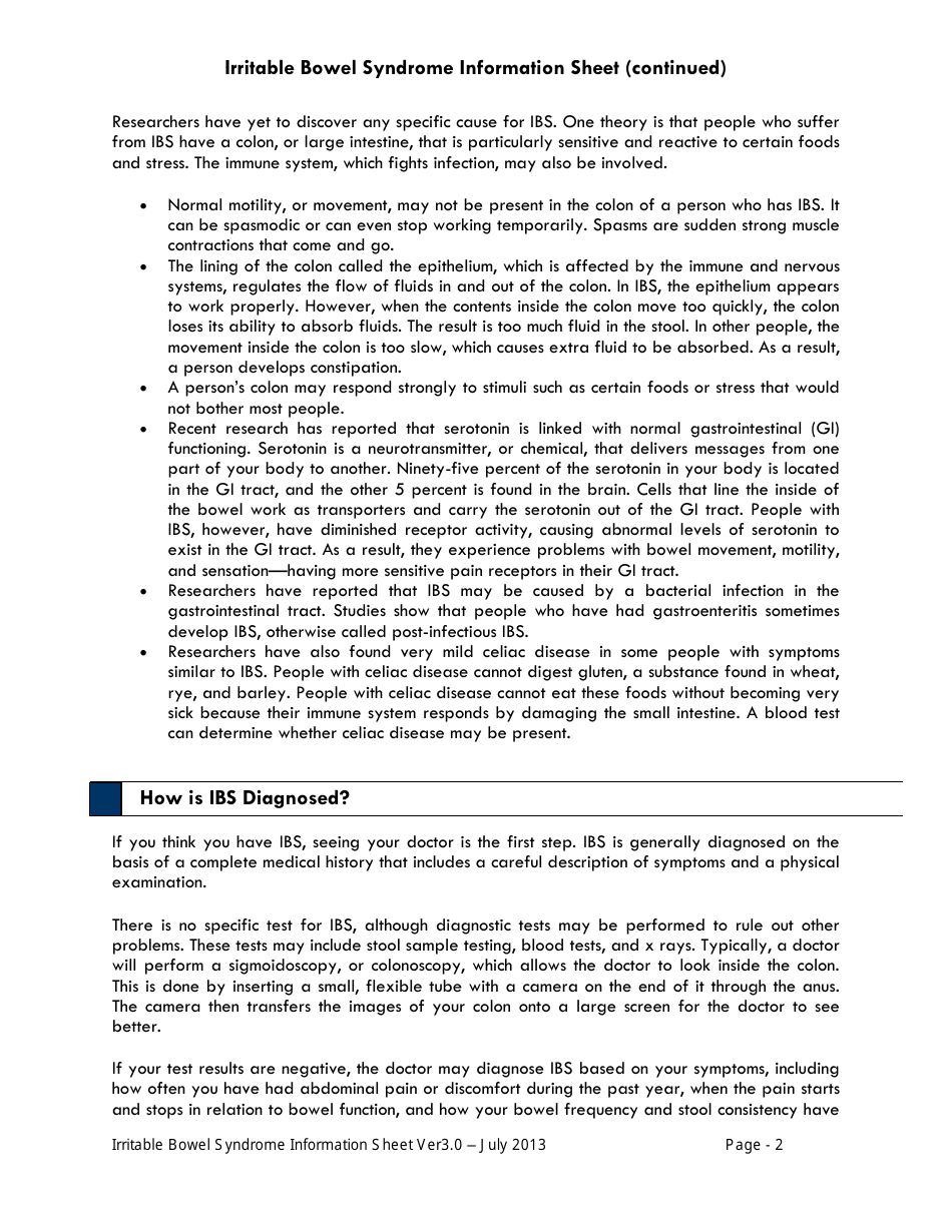 Weekly Irritable Bowel Syndrome (Ibs) Symptom, Stress and Diet Monitoring Diary, Page 2