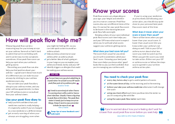 Peak Flow Diary - Stay Confident With Your Asthma, Page 3