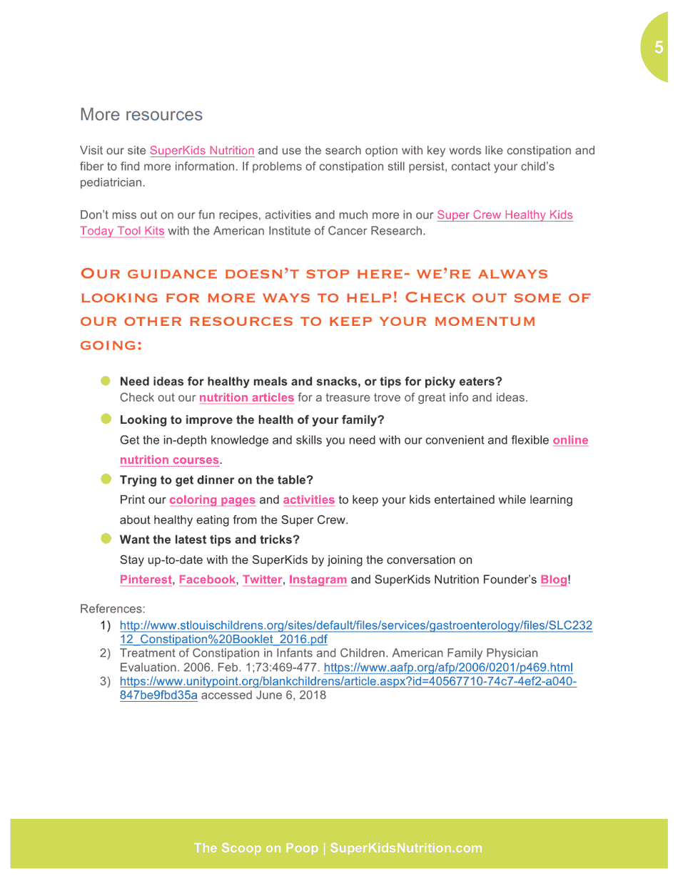 Childrens Stool Pattern Chart, Page 5