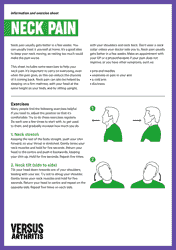 Document preview: Neck Pain Information and Exercise Sheet